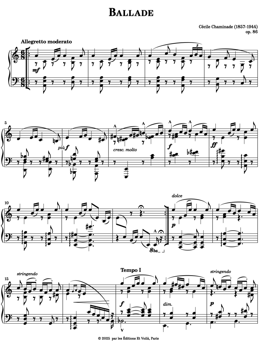 Ballade op. 86